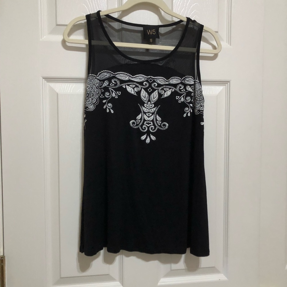 W5 Black and White Top
